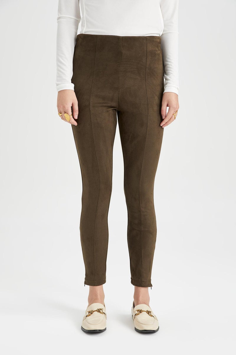 DeFacto Green Woman Normal Waist Leggings Casual - Image 1